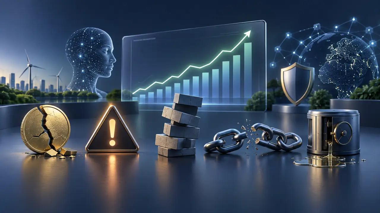 Visualisation 3D de données financières et de courbes de croissance numériques