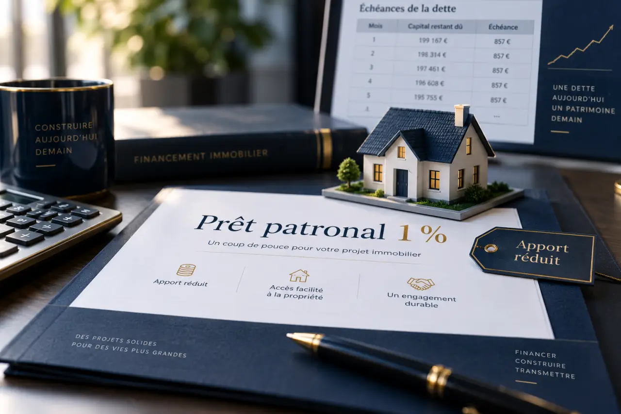 Le prêt 1 % patronal réduit le besoin d’apport, mais reste une dette