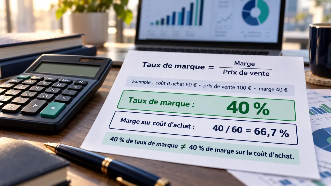 Taux de marque : pourquoi 40 % ne signifie pas 40 % de marge sur le coût d’achat